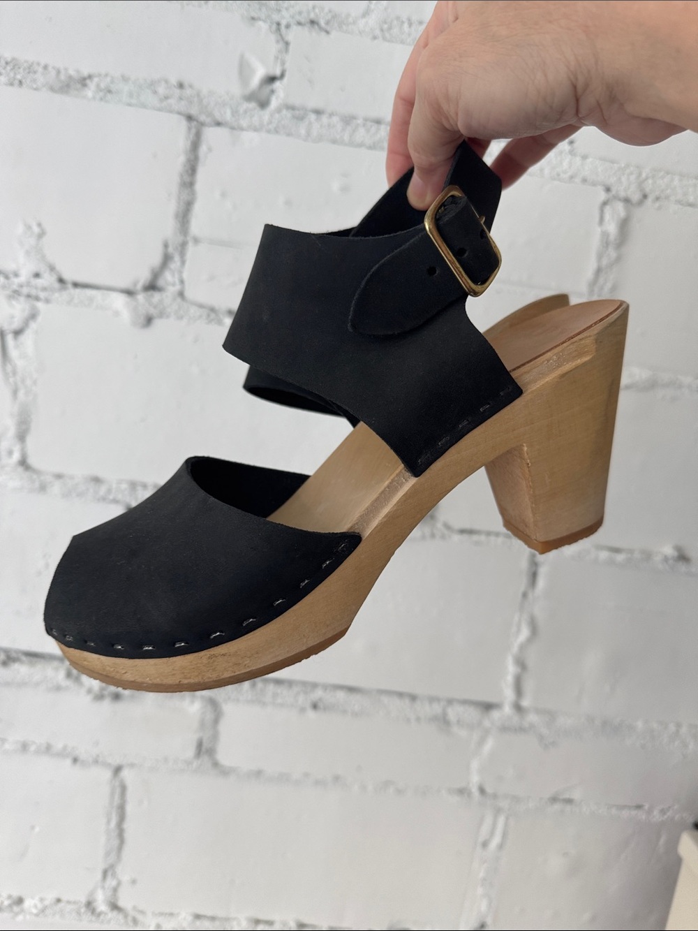 Bryr Miranda Peep Toe Clogs sz. 37